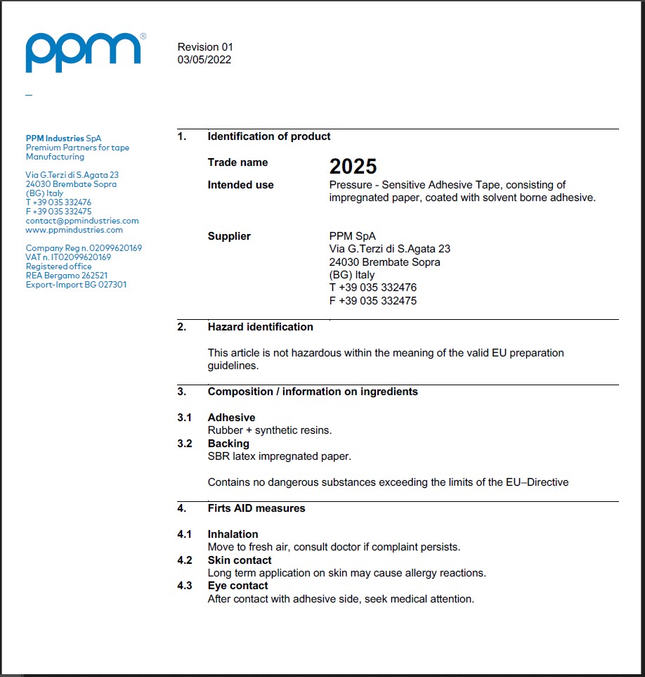 What Information Does the Safety Data Sheet Contain