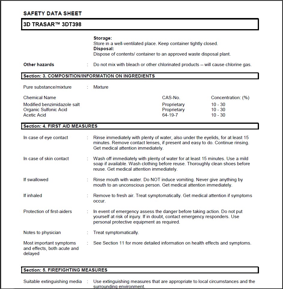 Safeth Data Sheet